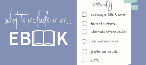 What to include in an ebook