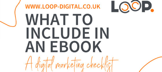 What to include in an ebook - Infographic - Loop Digital