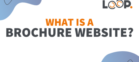 What is a brochure website