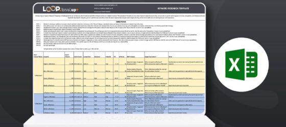 Keyword research template - Loop Digital