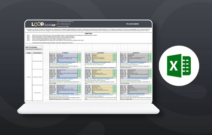 PPC Ads Planner Template - Loop Digital