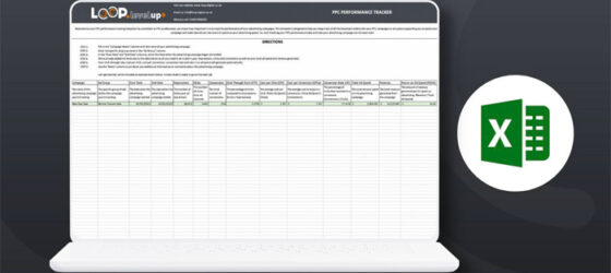PPC performance tracker template - Loop Digital