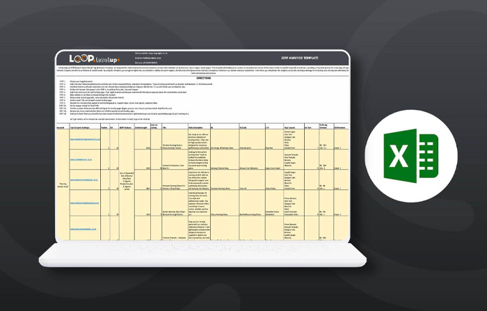 SERP analysis template - Loop Digital