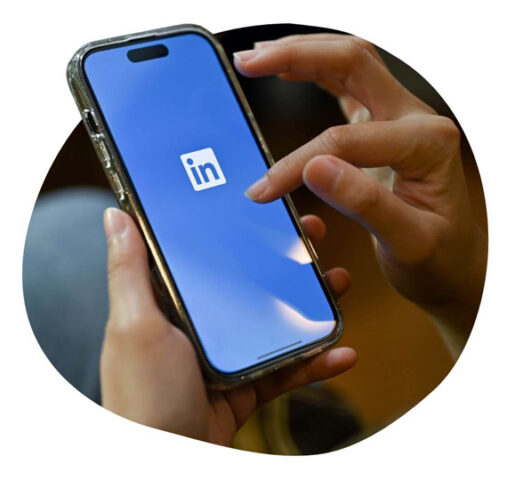 LinkedIn App on a mobile phone device