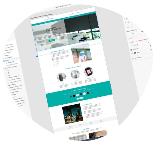 Smart Blinds Online - Homepage Design Process