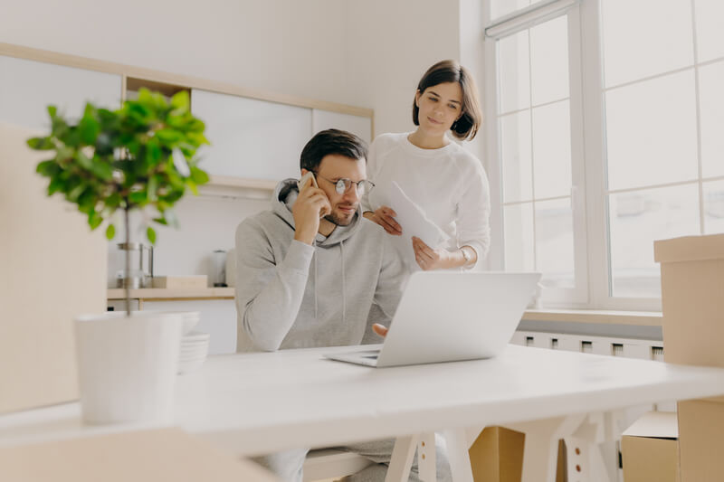 Homeowners searching information online