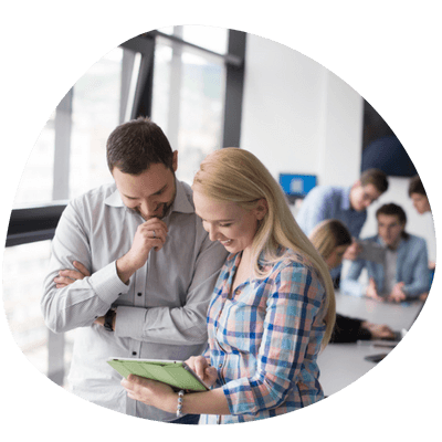 Browsing on a tablet