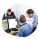 IT Sector employees working on a project