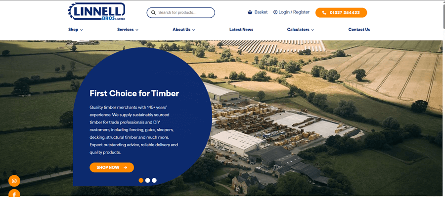 Linnell - web design