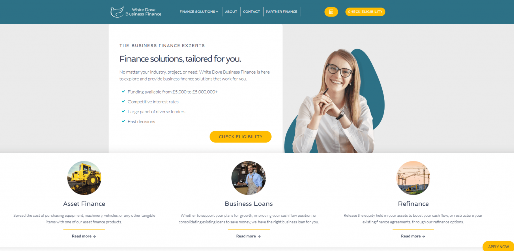 White Dove - web design