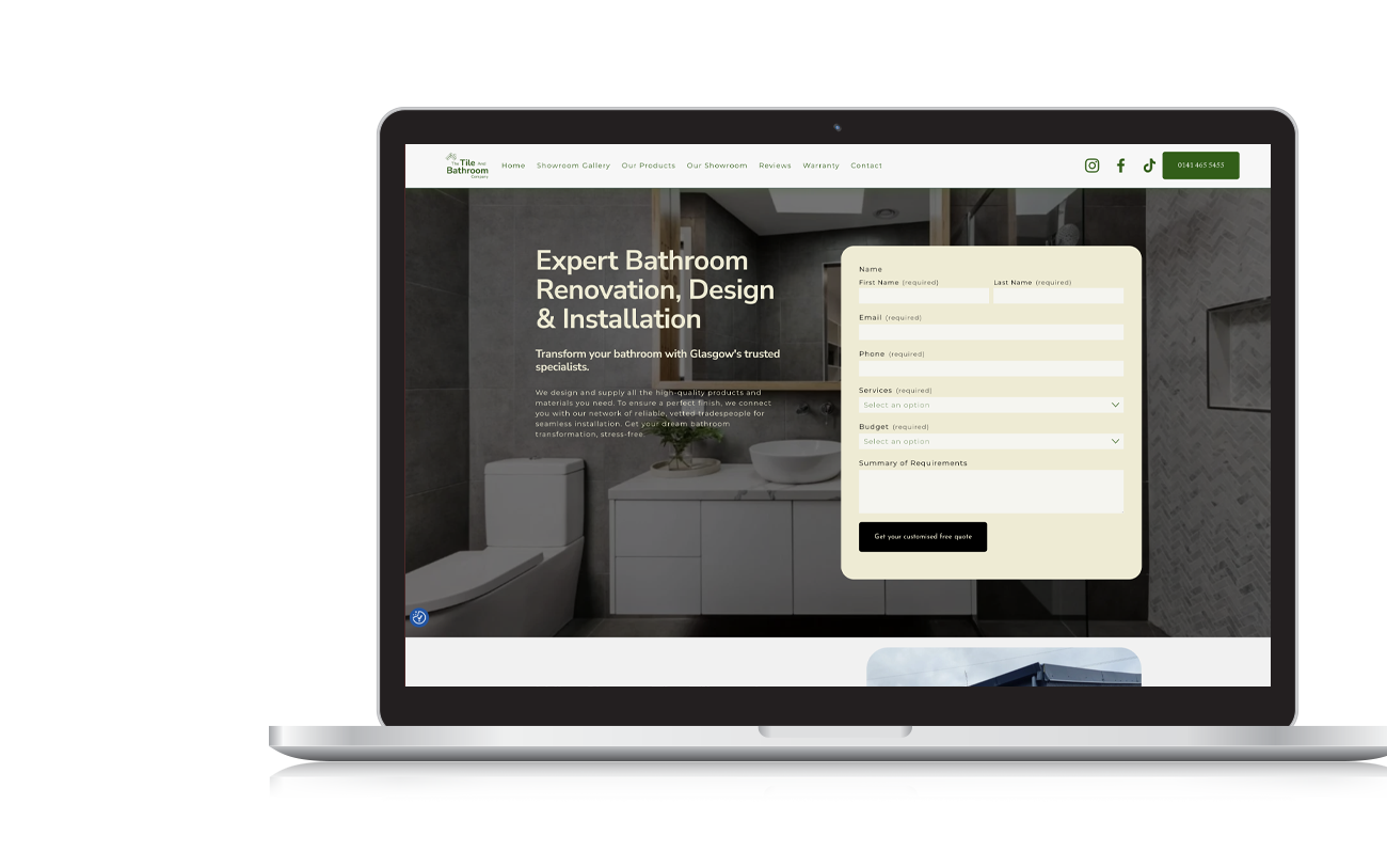 Landing page design services