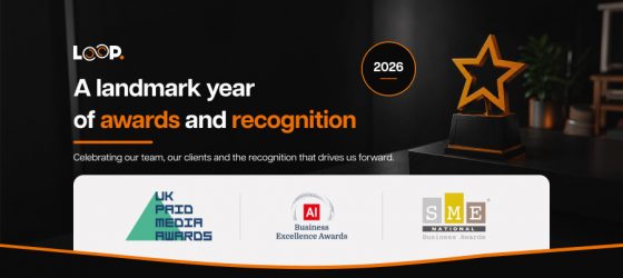 Loop Digital team celebrating awards and industry recognition in 2026.