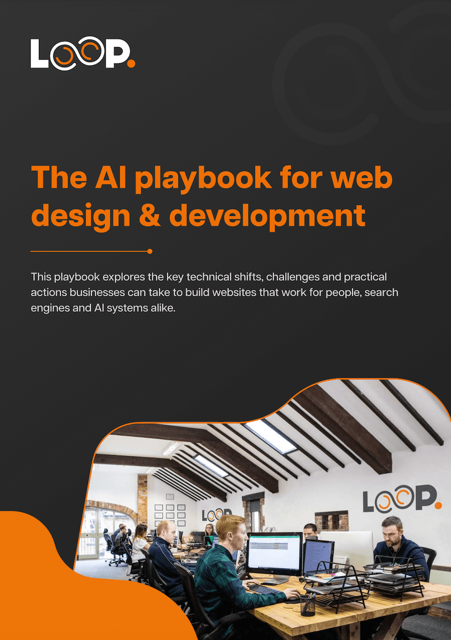 Web design and development playbook cover